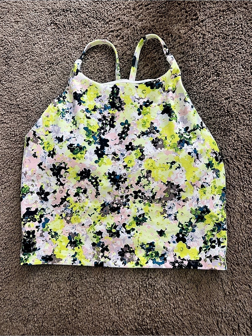 Old Navy Floral Bikini Top Size Large Like New